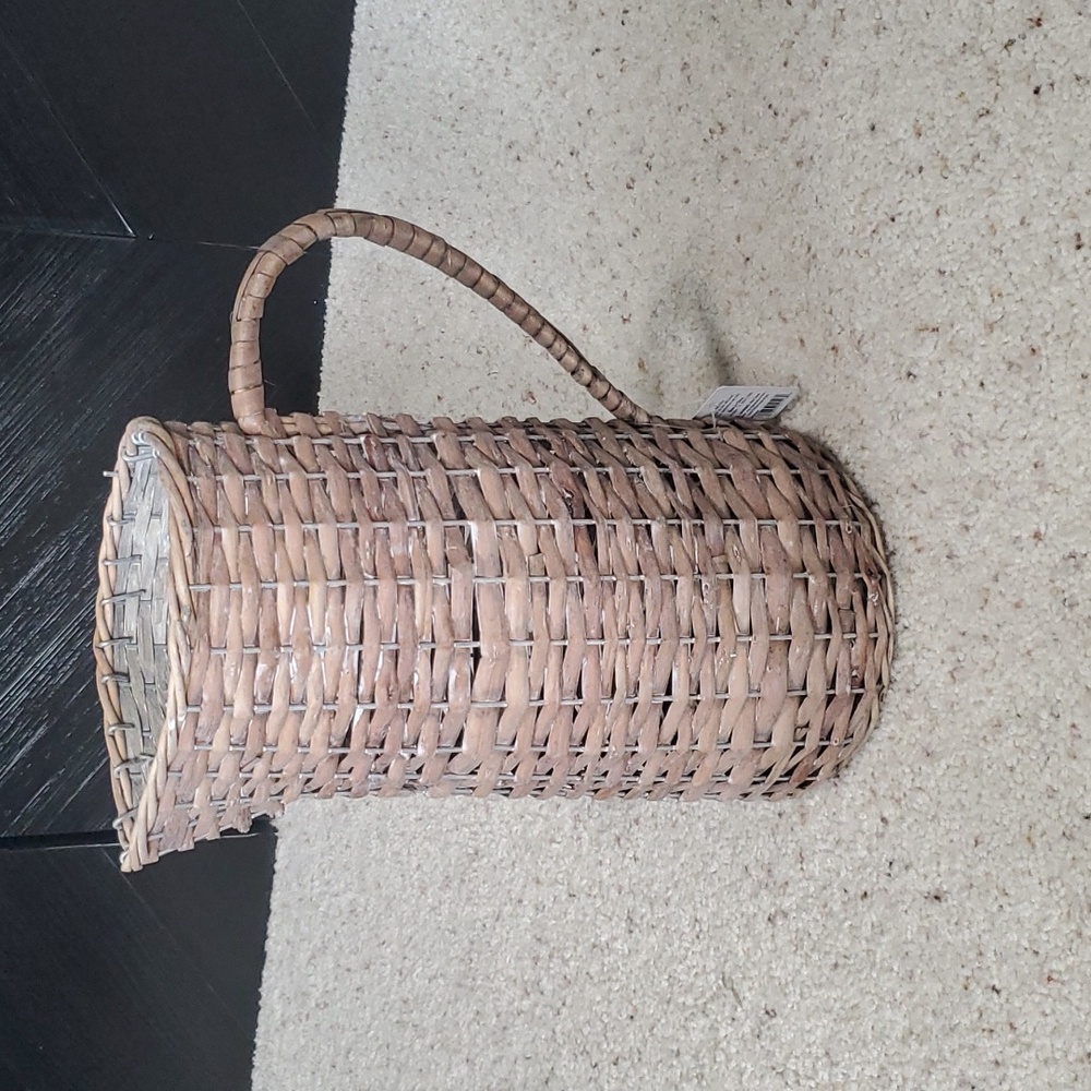 Woven Brown Pitcher Vase